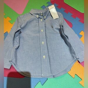 Ralph Lauren Light Blue Kids Button-Down Shirt